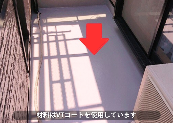 南あわじ市 トップコートの材料はVTコートを使用