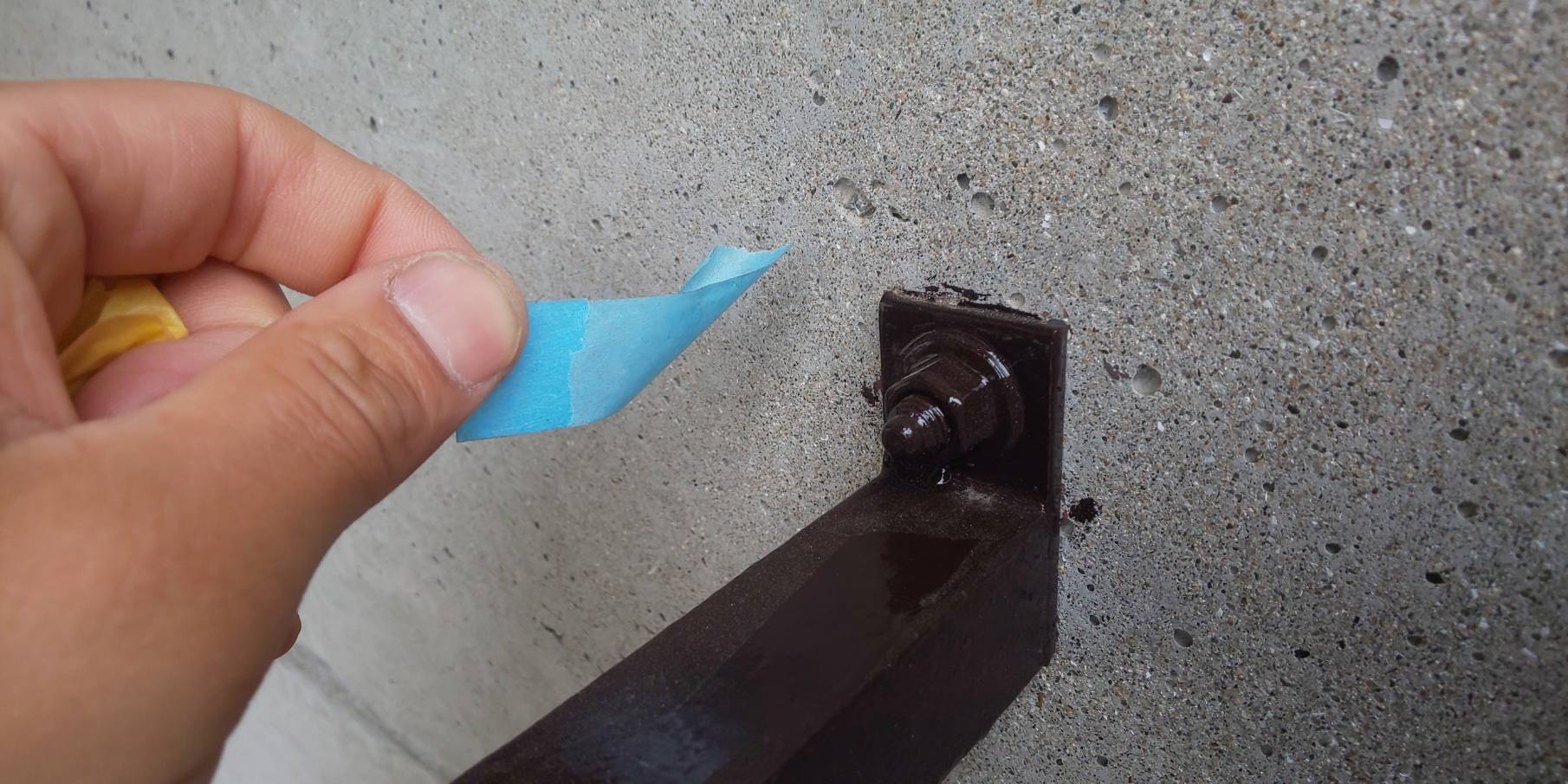 西宮市鉄部塗装手直し点検