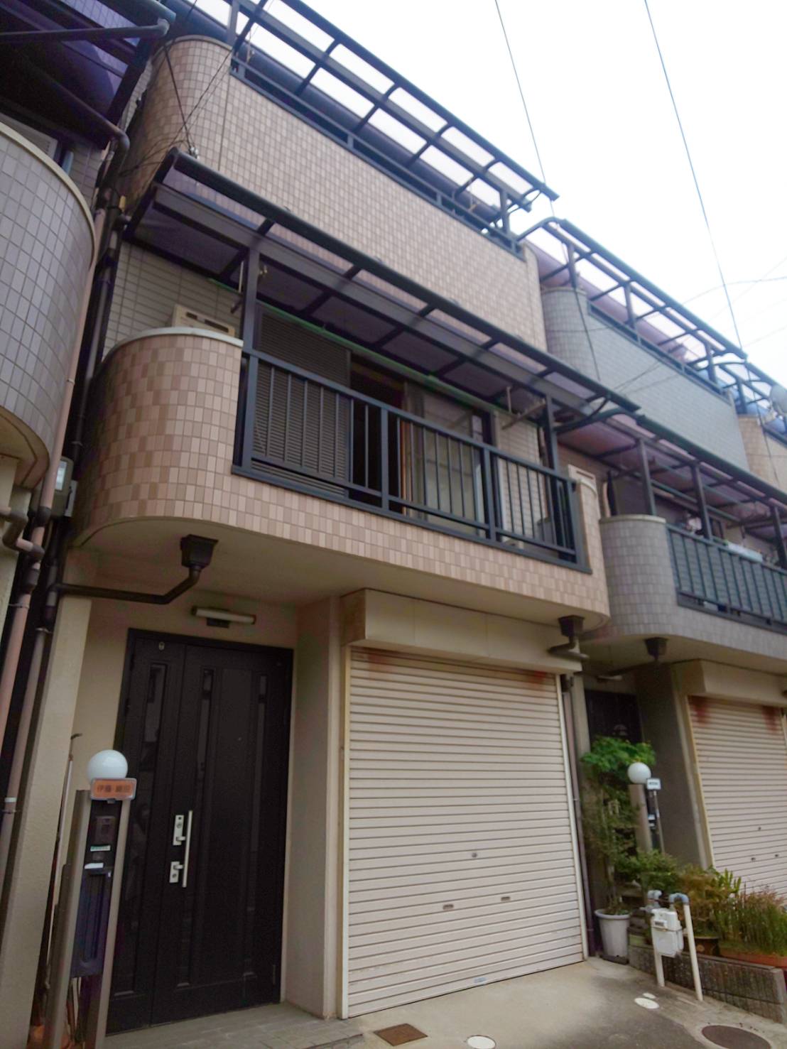 西宮市カーポート屋根破損