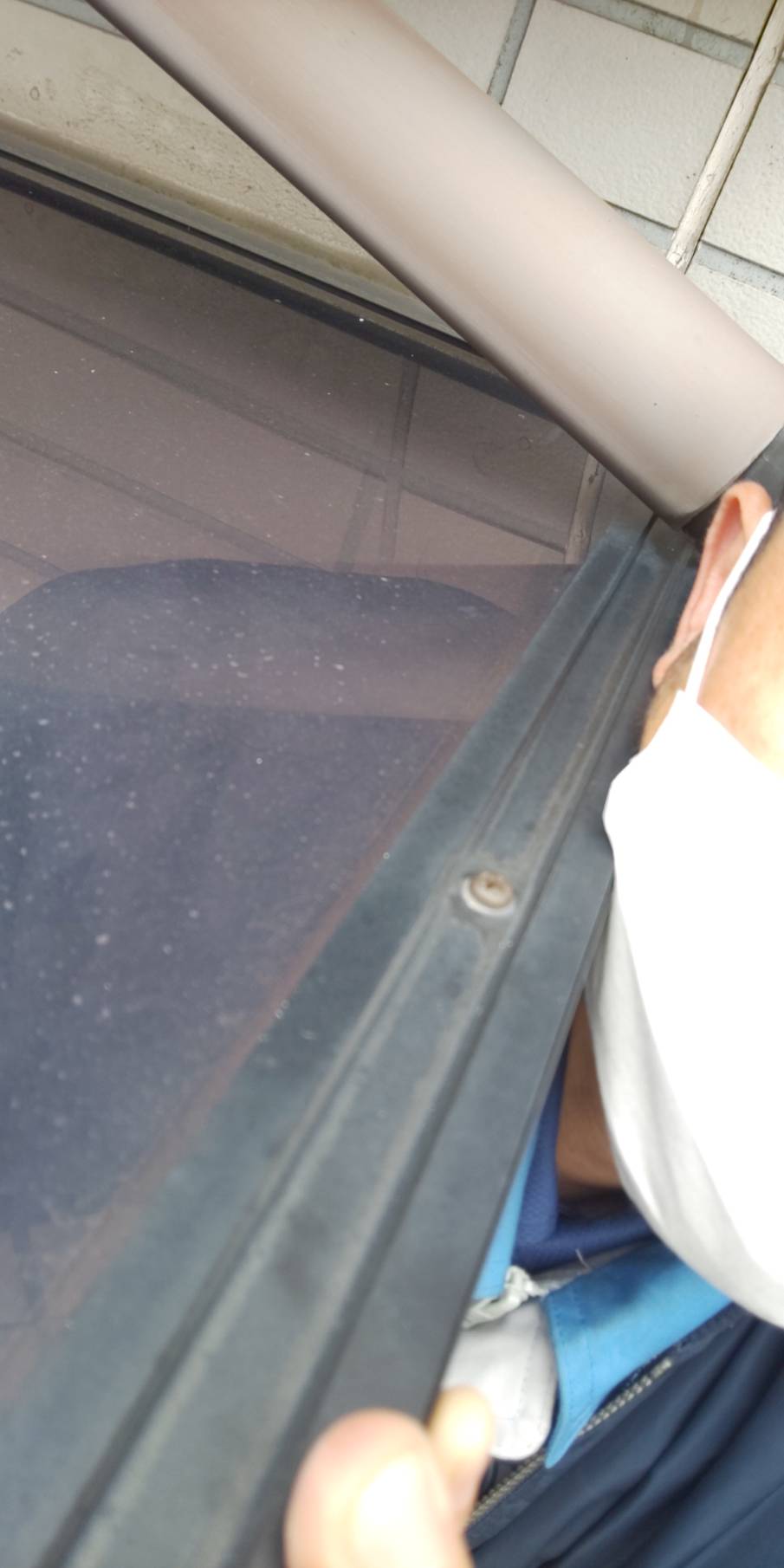 西宮市カーポート破損点検