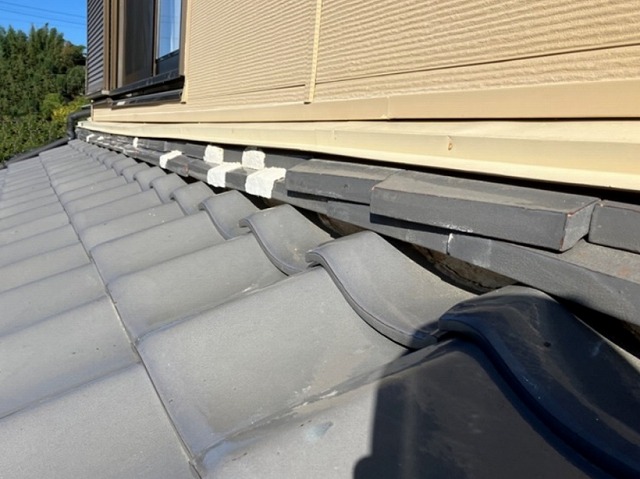 壁際のし瓦崩れ