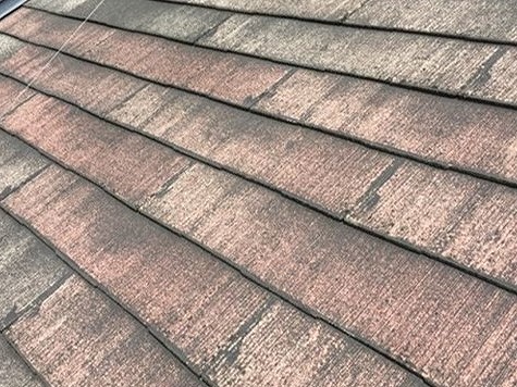 色あせスレート屋根