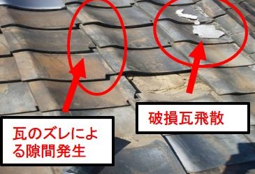 西宮市瓦屋根補修工事