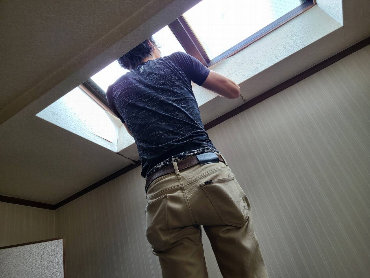 天窓　クロス補修