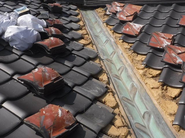 銅製谷板金解体