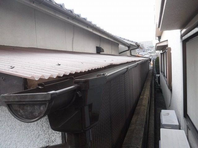 新しい樋の取り付け完了