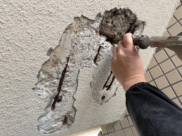 斫り作業