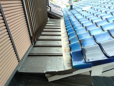 屋根葺き替え　現地調査