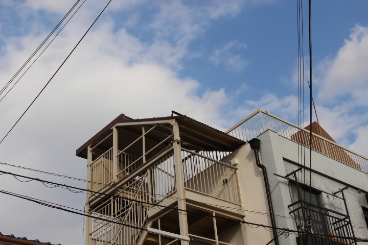 屋上防水＆雨樋修理１