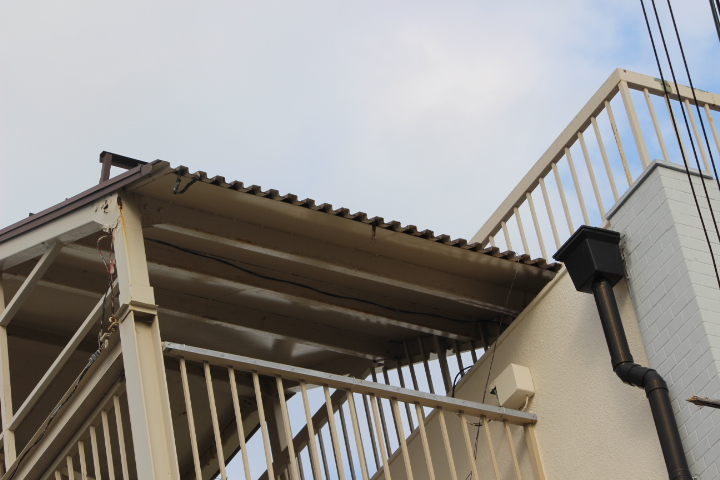 屋上防水＆雨樋修理２