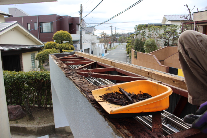 ガレージ屋根葺替え5