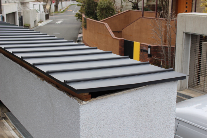 ガレージ屋根葺替え8