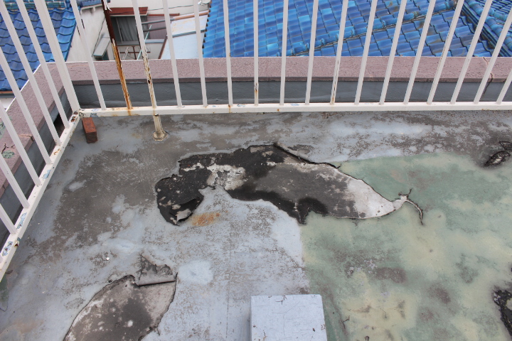 屋上防水＆雨樋修理６