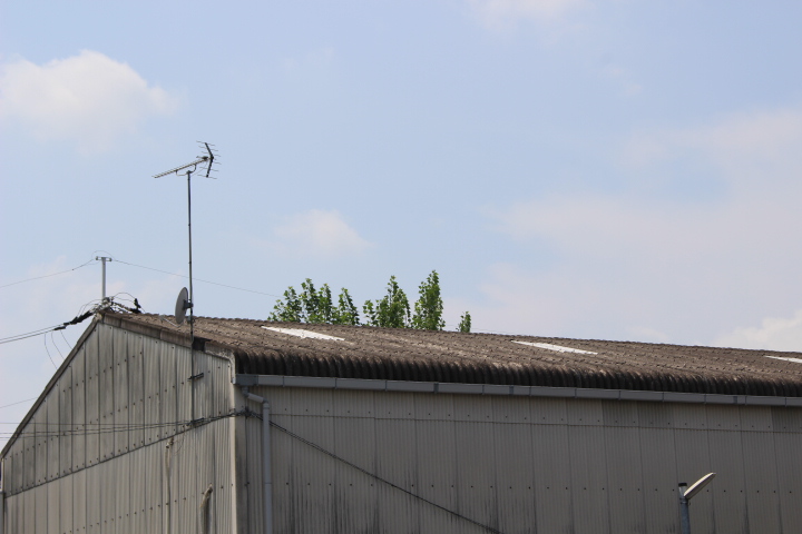 倉庫屋根カバー工事下見３