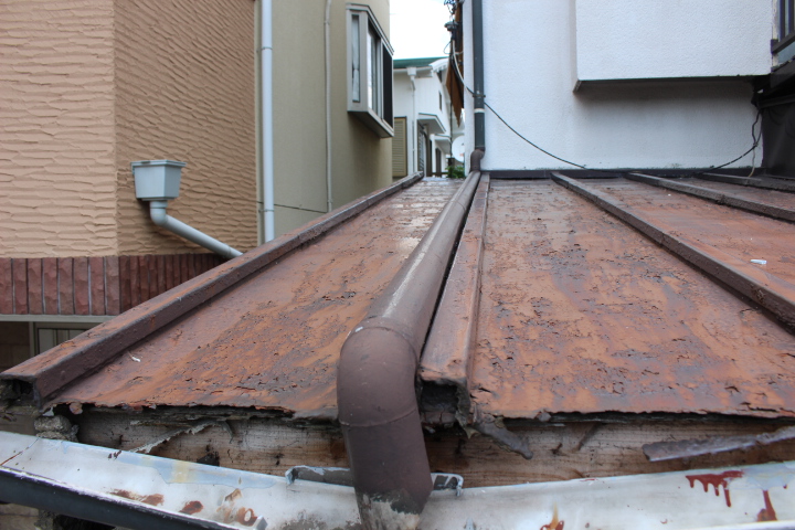 屋根軒天修理下見４