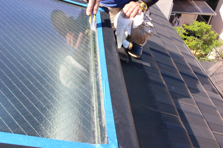 天窓雨漏り修理３