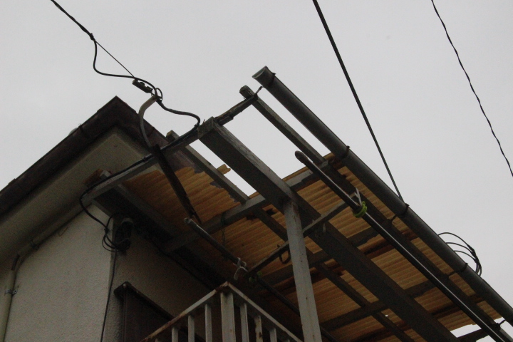 木製テラス修理２