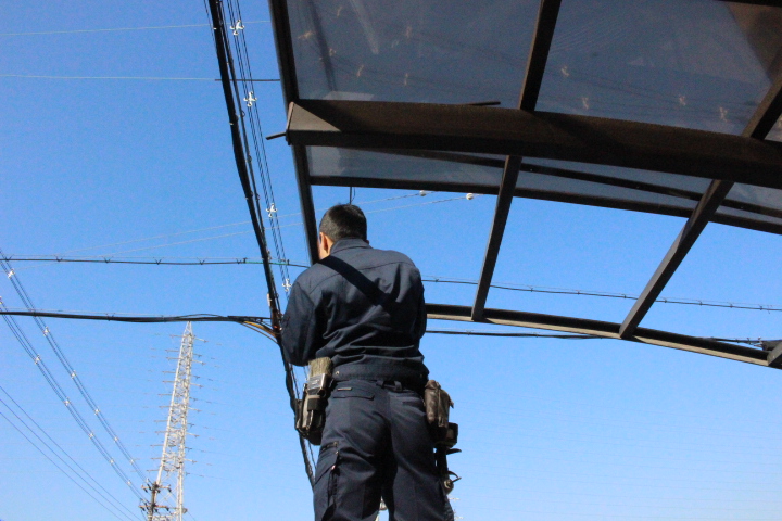 ポリカ屋根復旧６