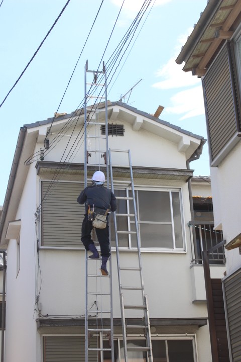 尼崎市瓦屋根棟修理３