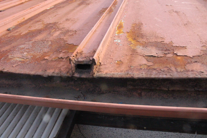 金属板瓦棒葺き