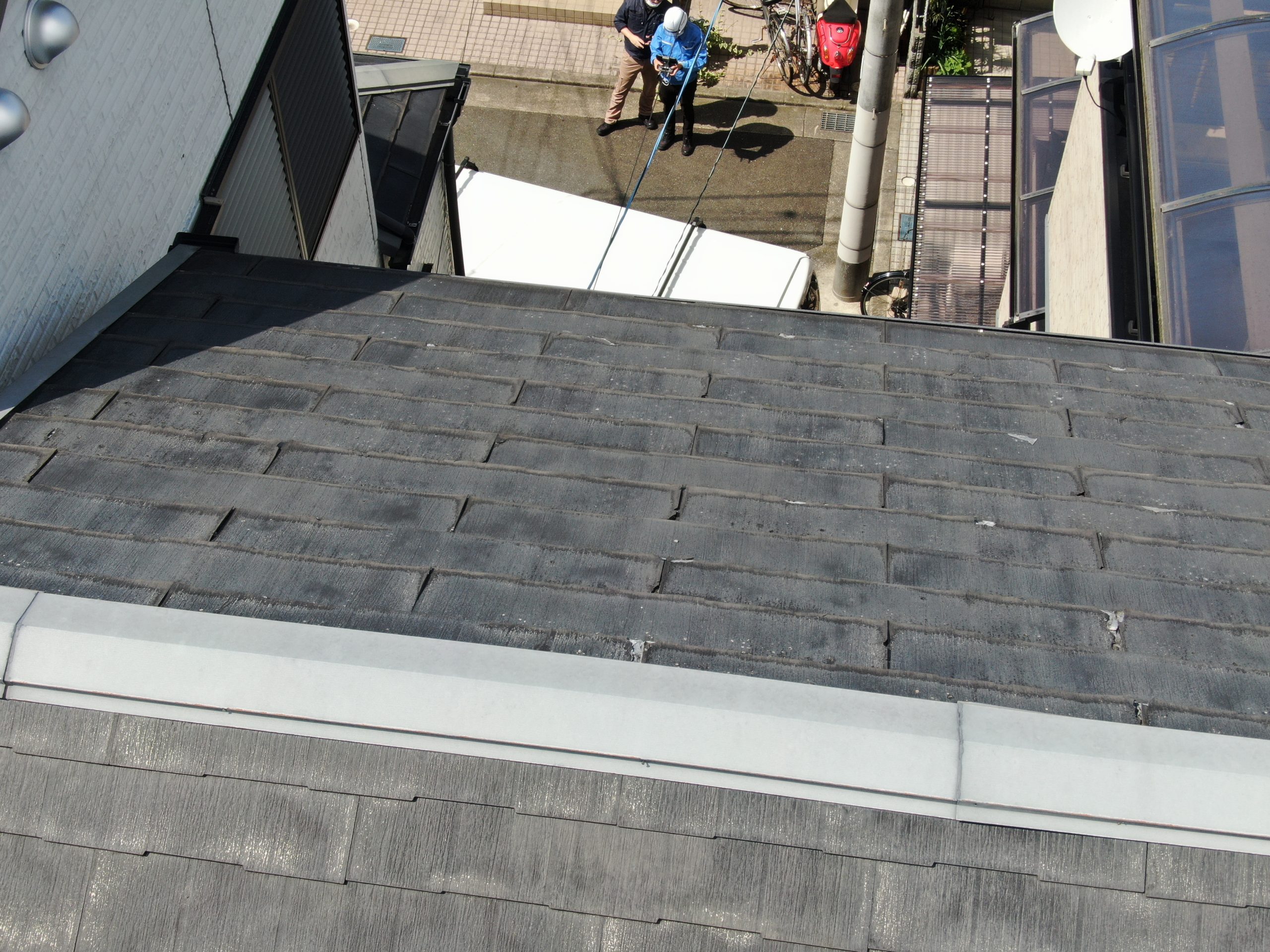 西宮市カラーベスト屋根傷み