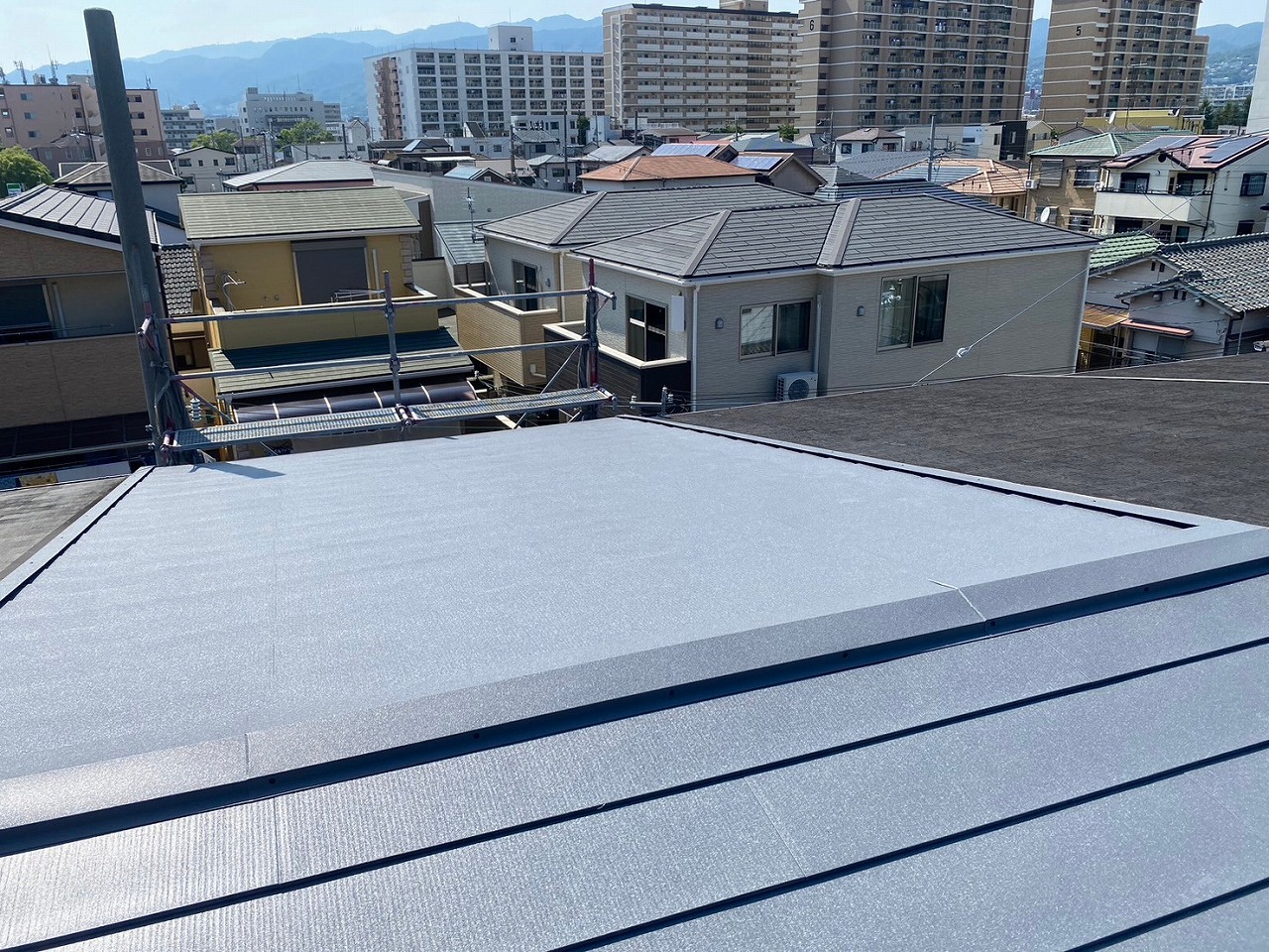 金属屋根　完成