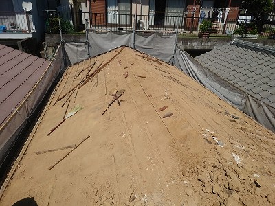 和瓦(青緑)屋根土