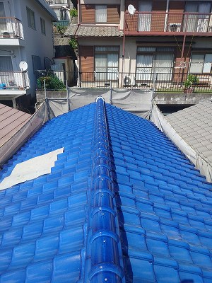 葺き替え工事　完了