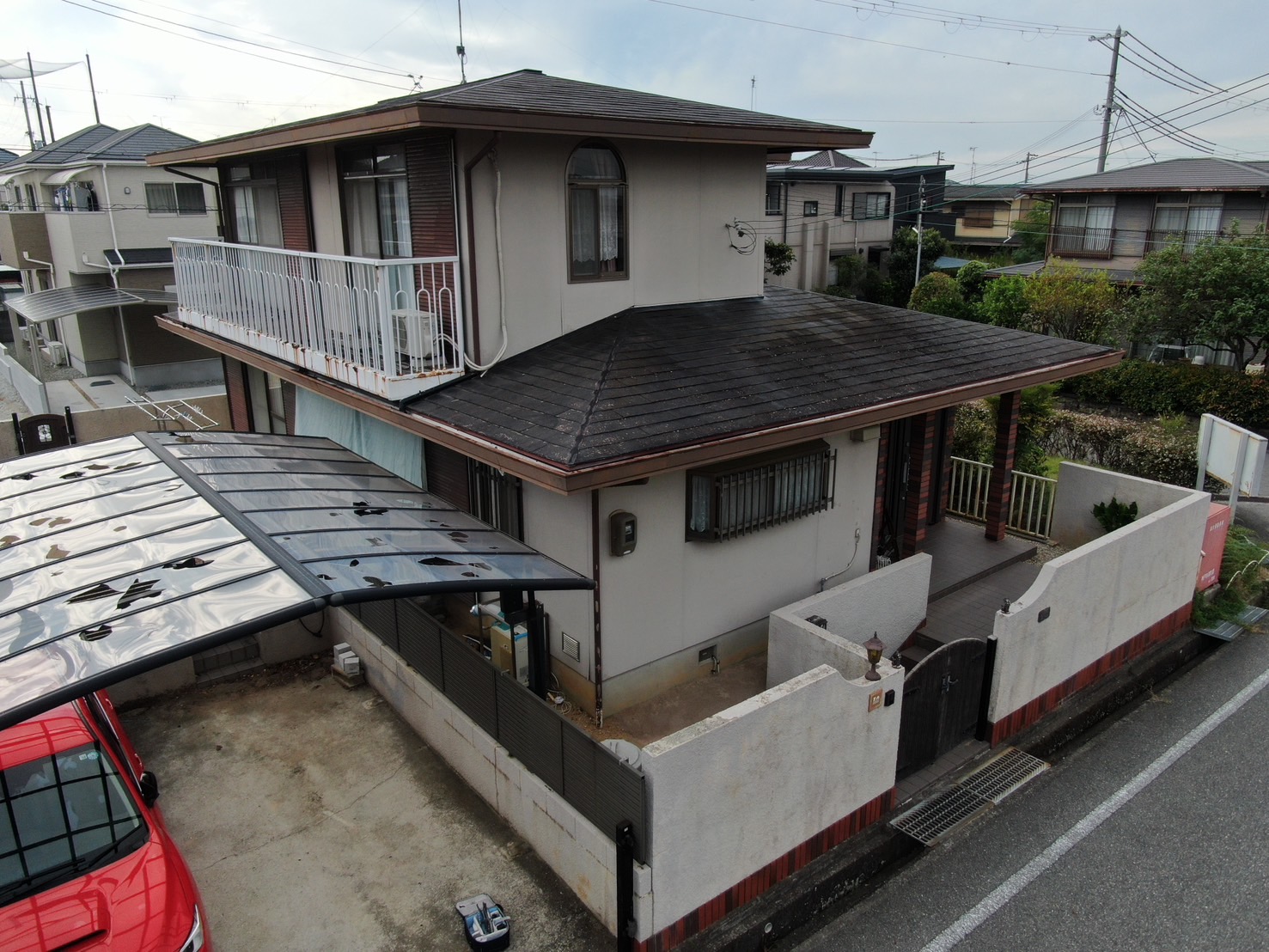 雹被害にのお家