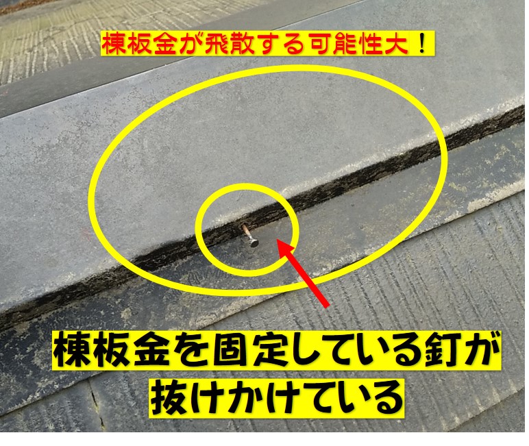 西宮市屋根傷み点検