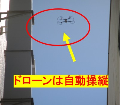 ドローン調査実施中