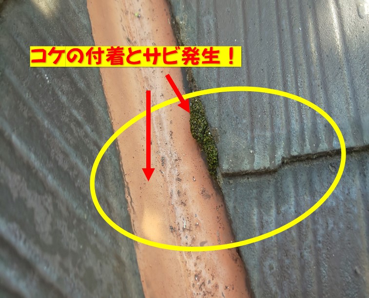 西宮市カラーベスト傷む