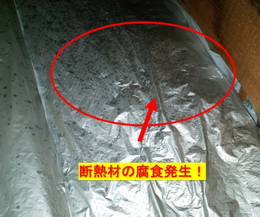 断熱材雨漏り被害