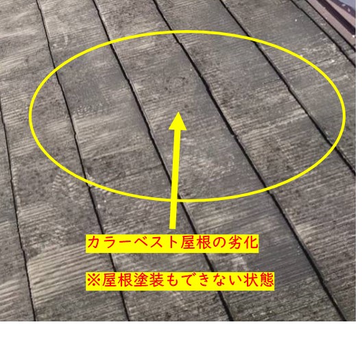 西宮市カラーベスト屋根