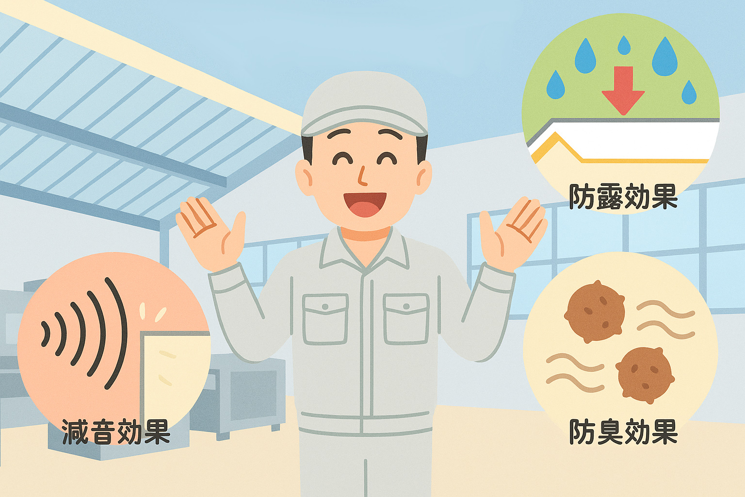 GAINA塗装の副次効果_イメージ画像イラスト