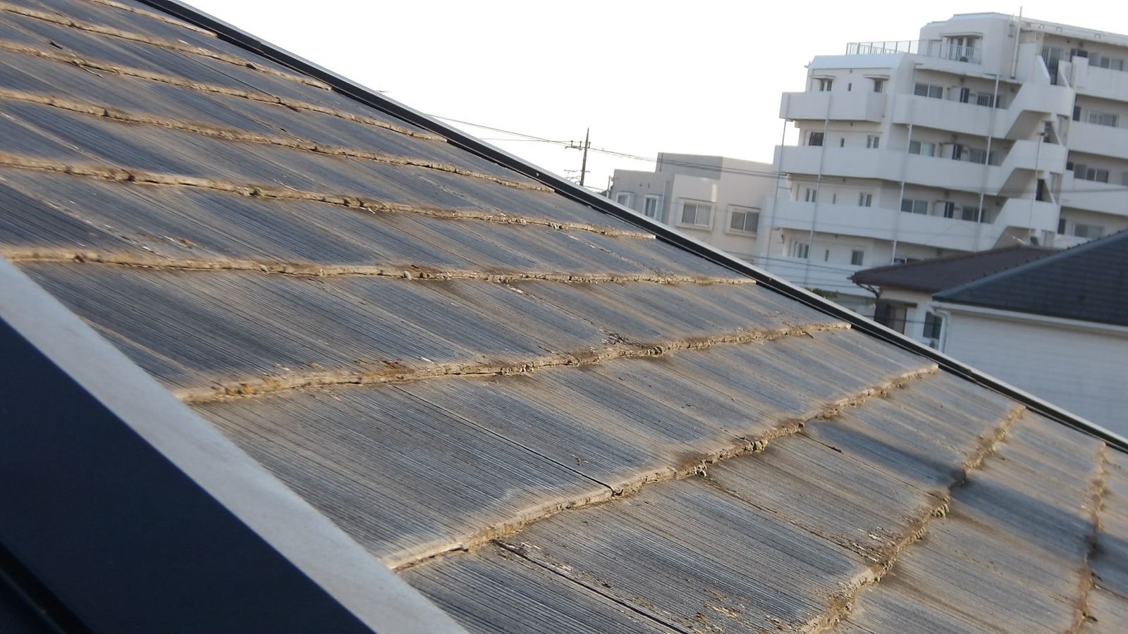 スレート屋根現地調査　土浦市