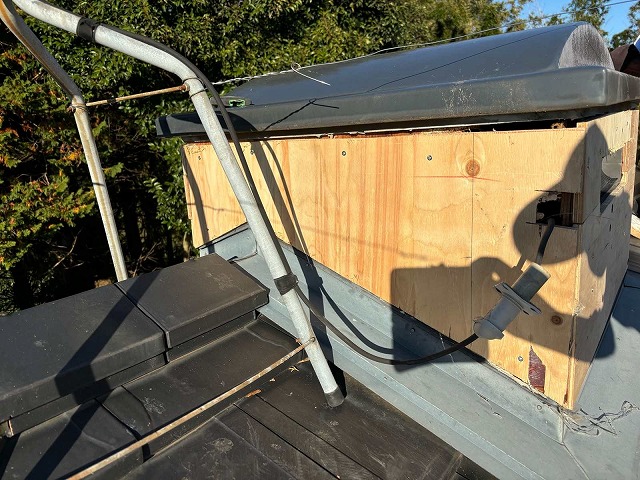 新しい下地を設置したドーマー