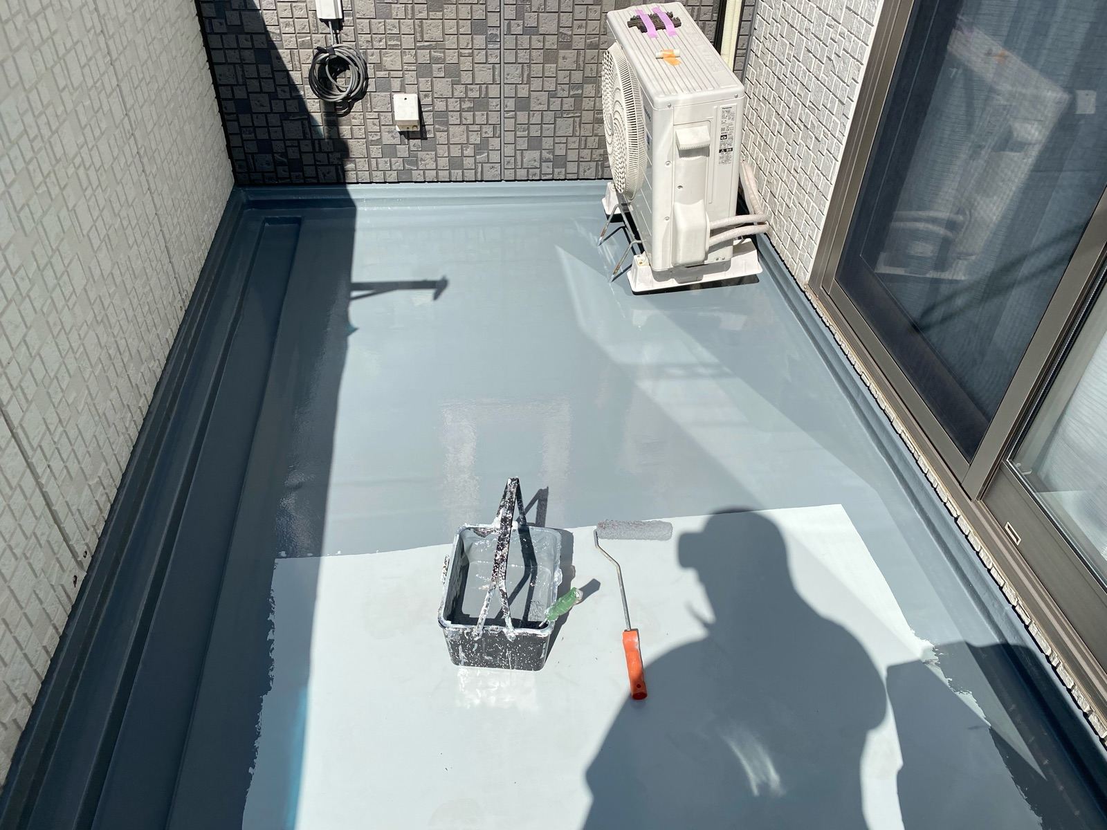 ウレタン防水を施工