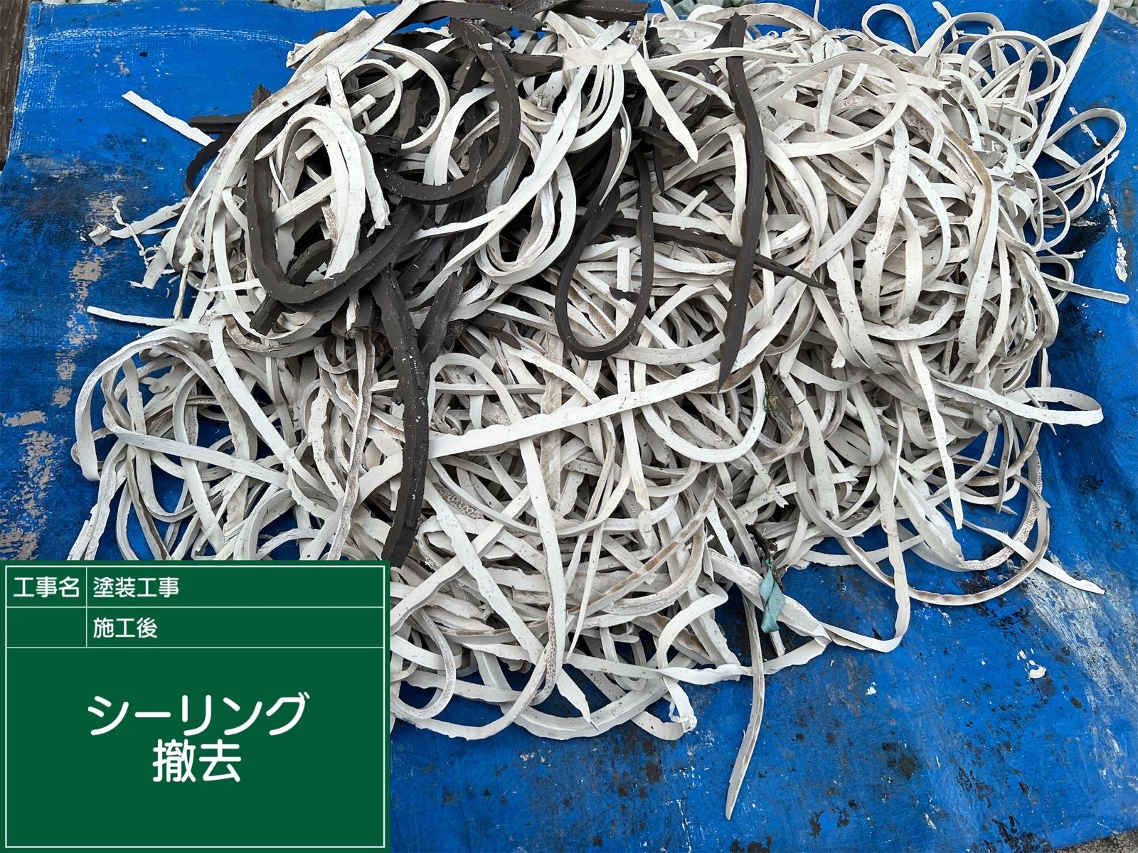 撤去したシーリング