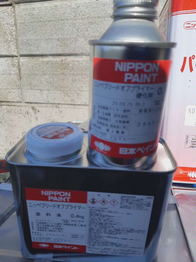 目地のプライマー塗布