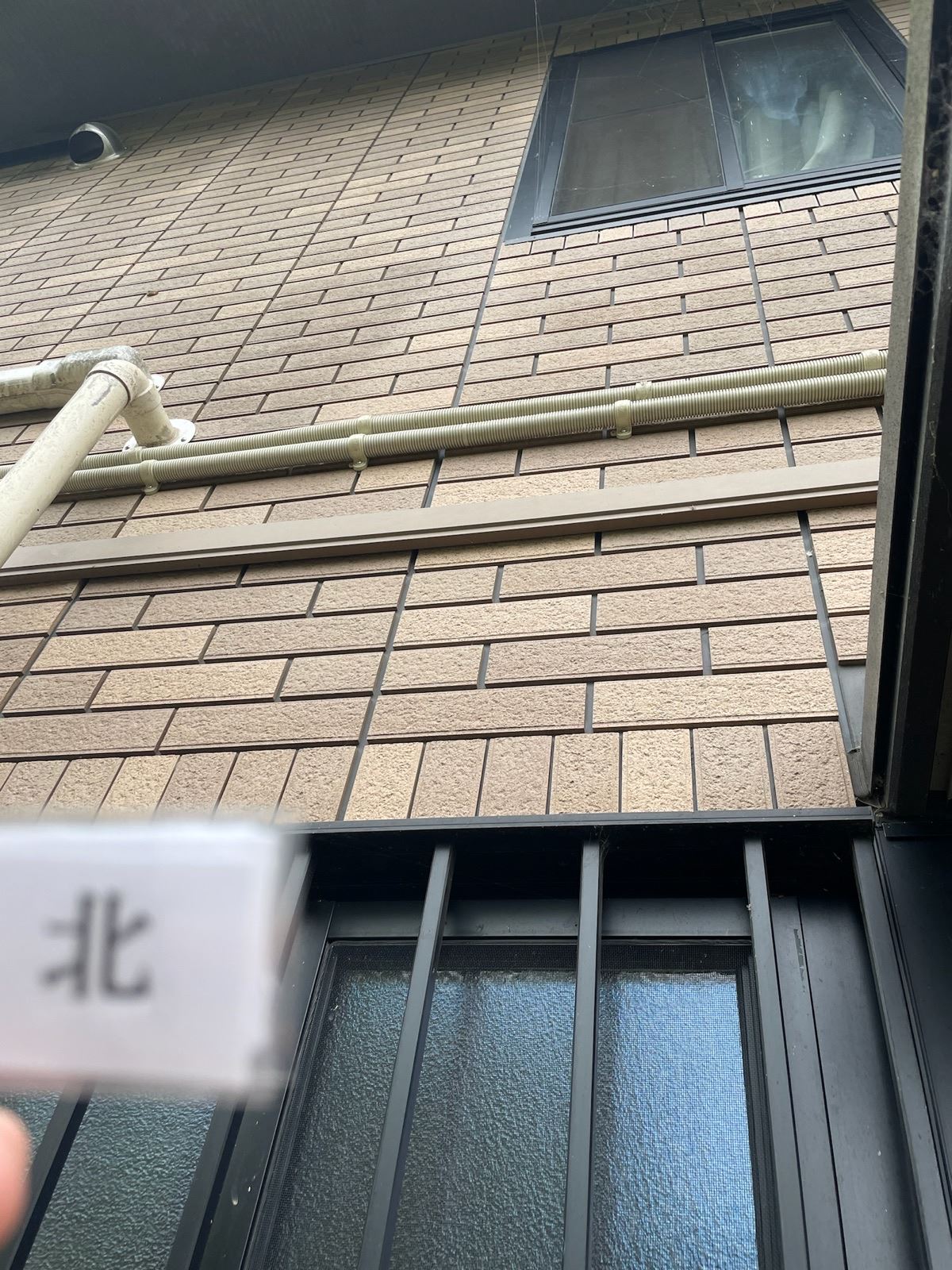 外壁帯部分の劣化状況