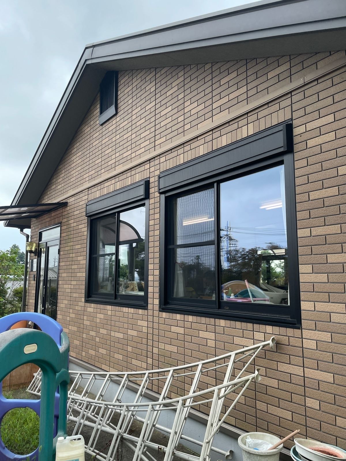 劣化が見えるシャッター部分