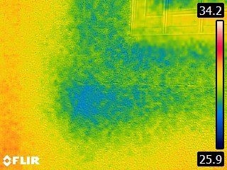 石岡市でひび割れたモルタル外壁を赤外線で確認