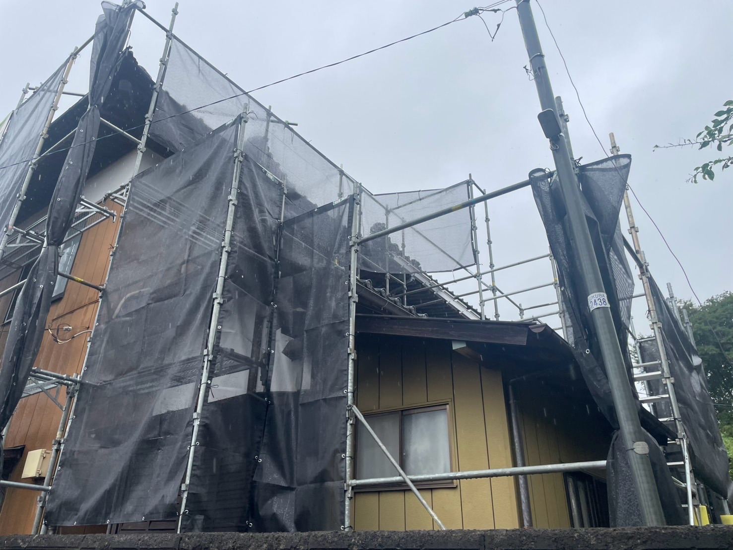 かすみがうら市で足場設置