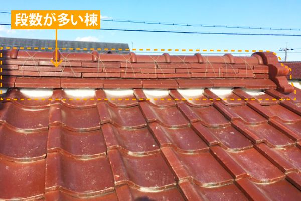 熨斗瓦が多い棟＿本部画像