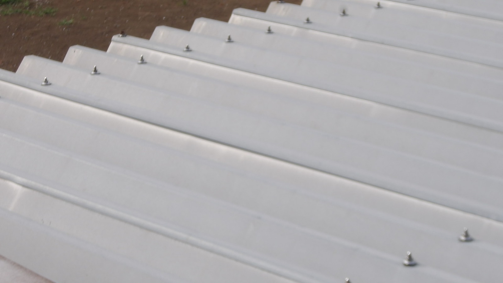 折板屋根現調、行方市屋根塗装現場