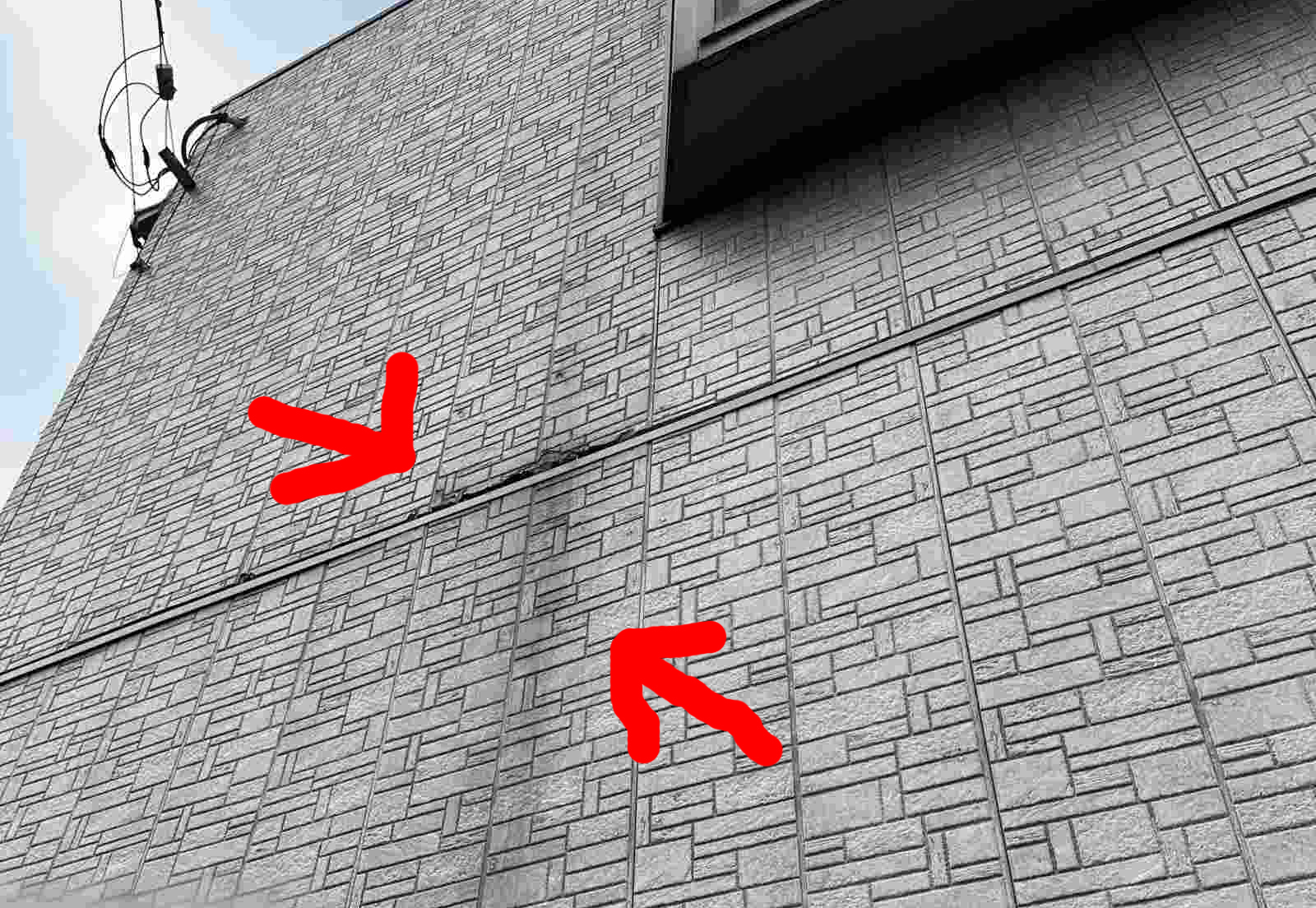 行方市現地調査、外壁の劣化サイディング、雨漏り、浸水