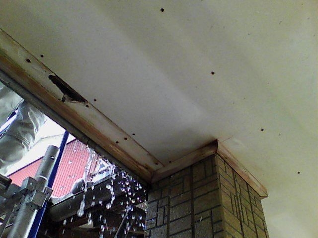 行方市で雨漏り原因を探して散水調査