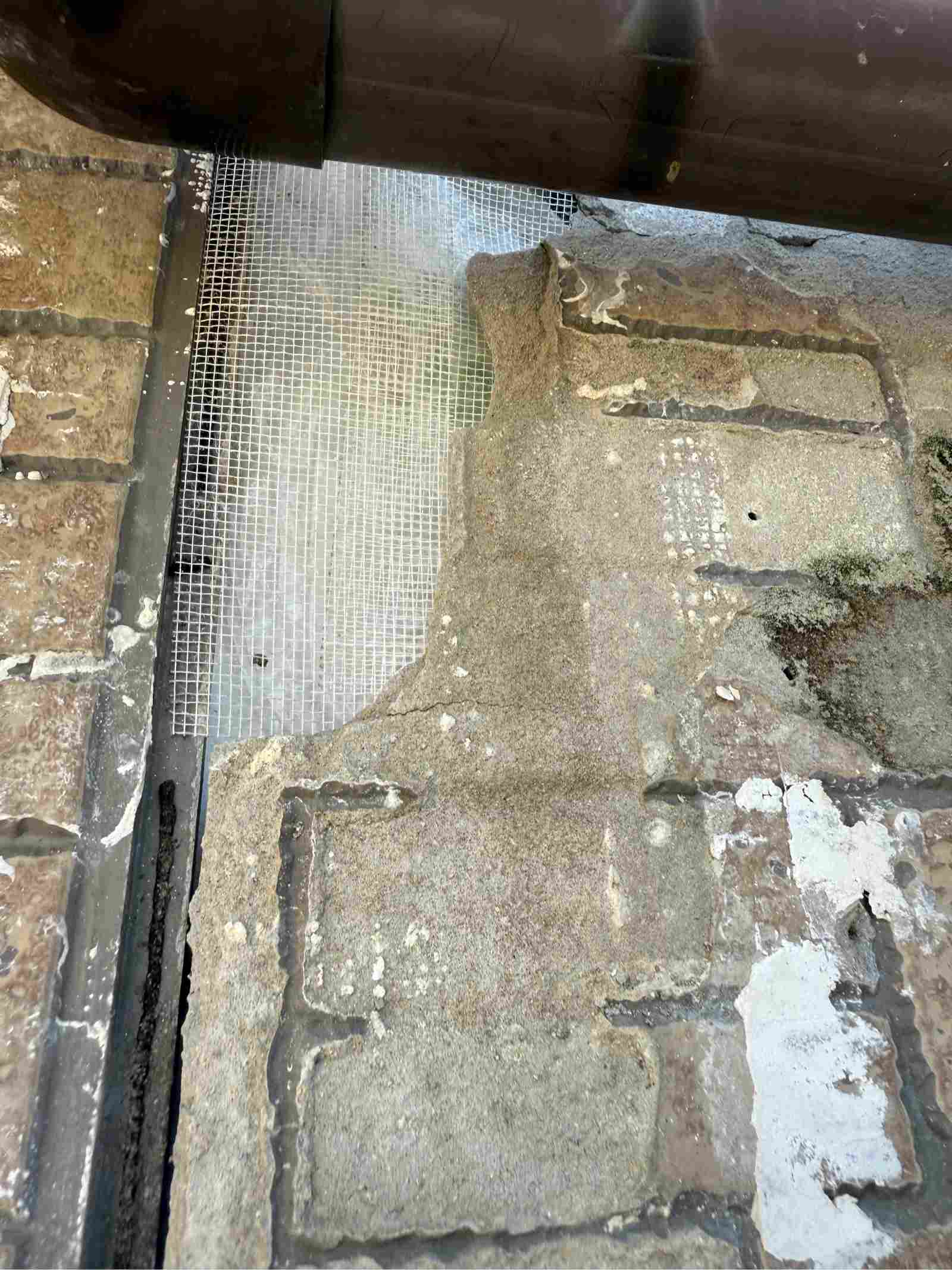 外壁の補修、メッシュシート