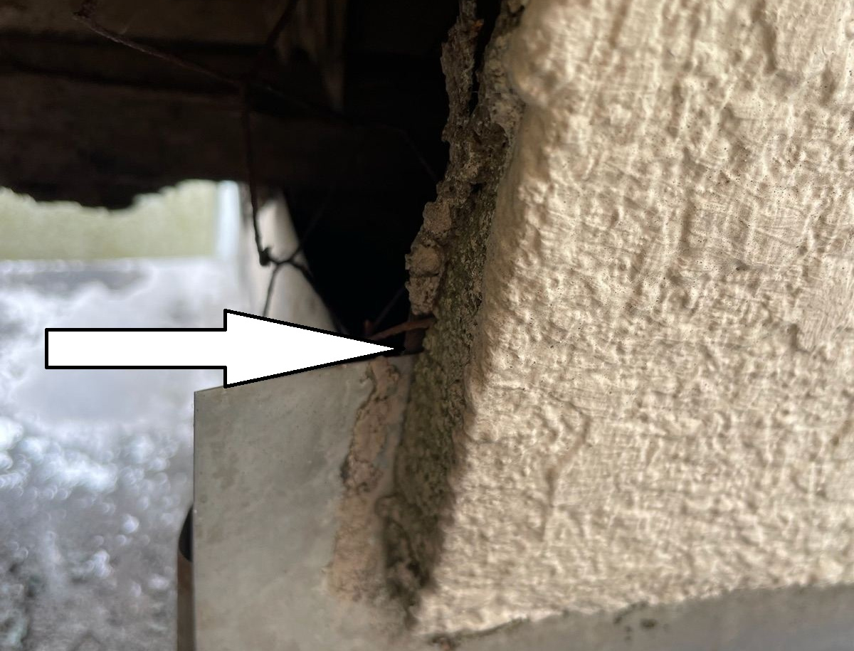 雨漏り原因、ベランダの防水立ち上がり不足